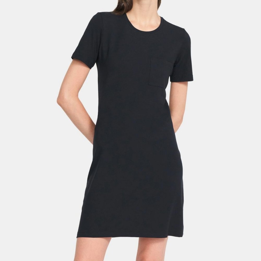 Theory Cherry T-shirt Dress in Stretch Cotton NWOT